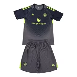 Günstige Manchester United Torwart Kindertrikot 2025/26 Kurzarm Schwarze