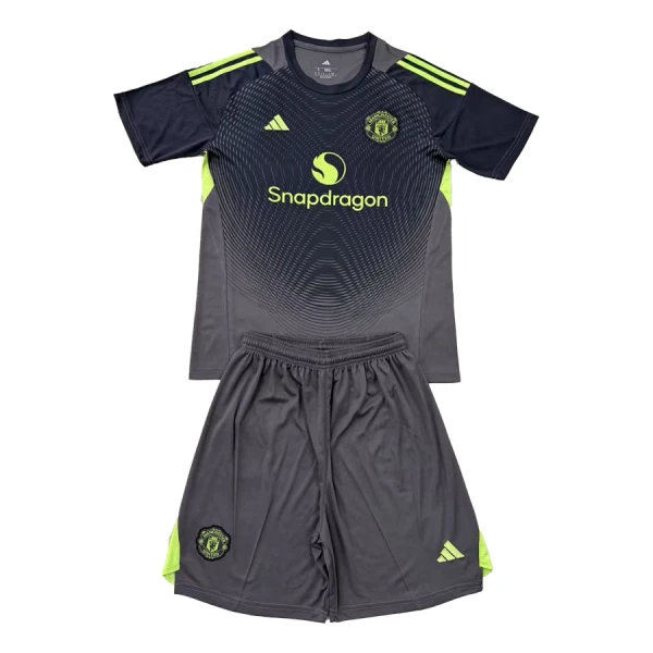 Günstige Manchester United Torwart Kindertrikot 2025/26 Kurzarm Schwarze Günstige Manchester United Torwart Kindertrikot 2025/26 Kurzarm Schwarze