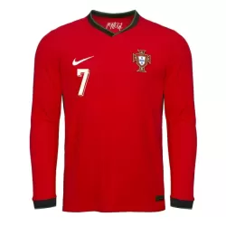 Günstige Portugal Ronaldo 7 Herrentrikot Heim 2025 Langarm