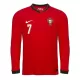 Günstige Portugal Ronaldo 7 Herrentrikot Heim 2025 Langarm