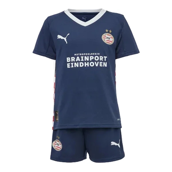 Günstige PSV Eindhoven Kindertrikot Auswärts 2025/26 Kurzarm