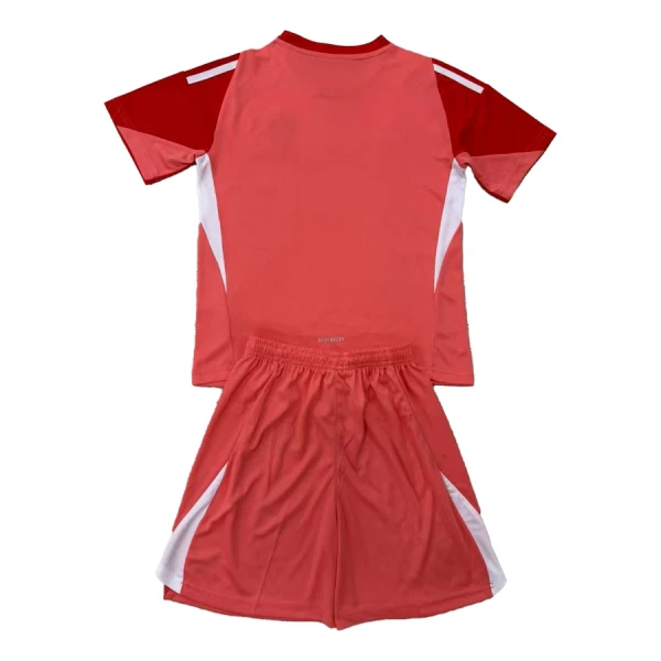 Günstige Real Madrid Torwart Kindertrikot 2025/26 Kurzarm Rote