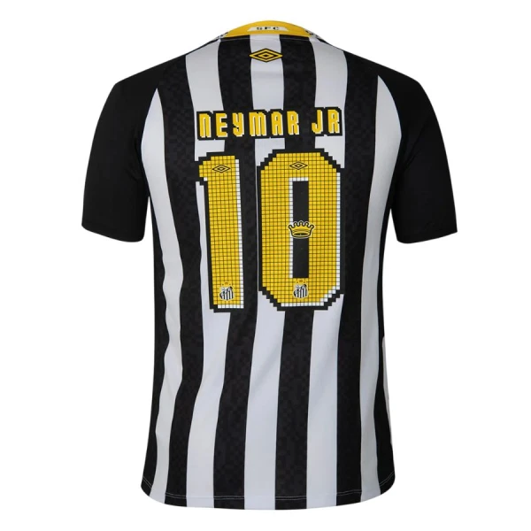 Günstige Santos FC Neymar JR 10 Kindertrikot Auswärts 2025/26 Kurzarm