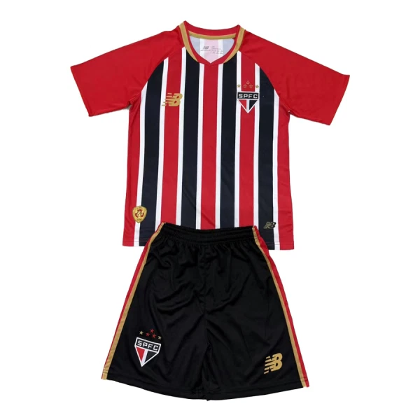 Günstige São Paulo Kindertrikot Auswärts 2025/26 Kurzarm Günstige São Paulo Kindertrikot Auswärts 2025/26 Kurzarm