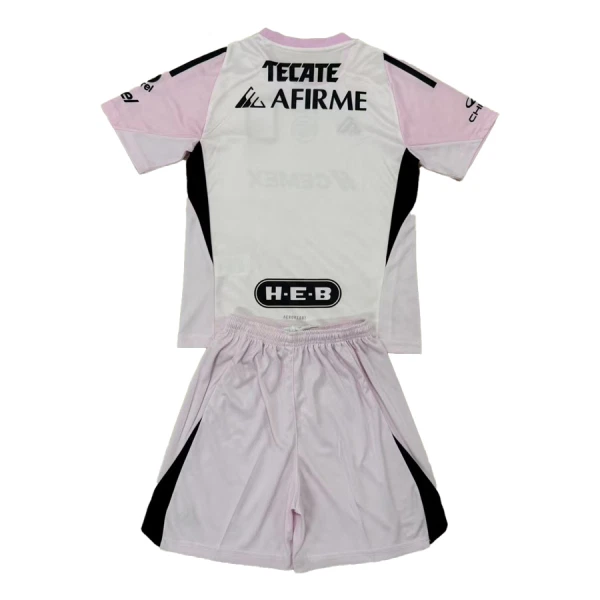 Günstige Tigres UANL Torwart Kindertrikot 2025/26 Kurzarm Rosa