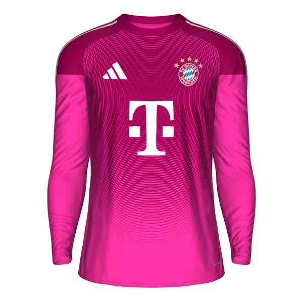 Günstige FC Bayern München Torwart Herrentrikot 2025/26 Langarm Rosa Günstige FC Bayern München Torwart Herrentrikot 2025/26 Langarm Rosa