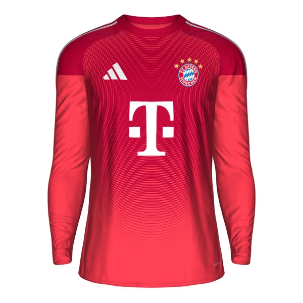 Günstige FC Bayern München Torwart Herrentrikot 2025/26 Langarm Rote Günstige FC Bayern München Torwart Herrentrikot 2025/26 Langarm Rote
