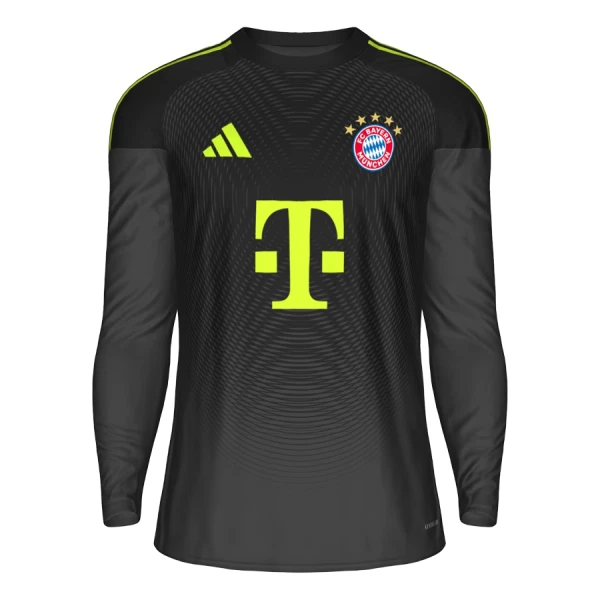 Günstige FC Bayern München Torwart Herrentrikot 2025/26 Langarm Schwarze Günstige FC Bayern München Torwart Herrentrikot 2025/26 Langarm Schwarze