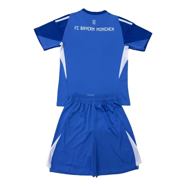 Günstige FC Bayern München Torwart Kindertrikot 2025/26 Kurzarm Blaue
