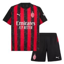 Günstige AC Mailand Kindertrikot Heim 2025/26 Kurzarm Günstige AC Mailand Kindertrikot Heim 2025/26 Kurzarm