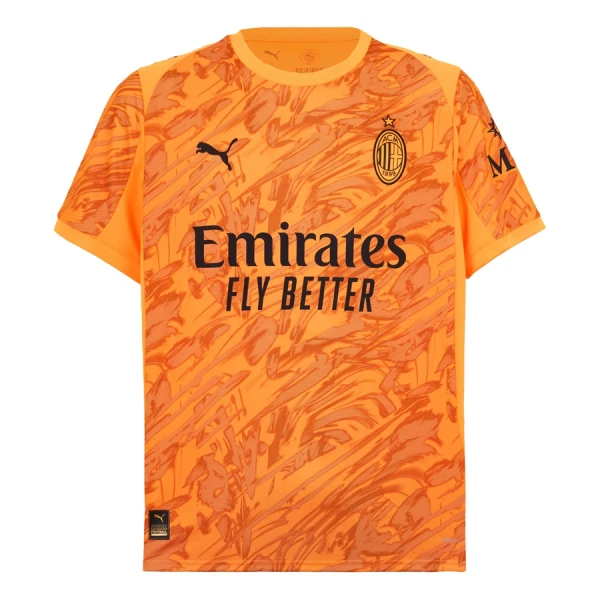 Günstige AC Mailand M. Maignan 16 Torwart Herrentrikot 2025/26 Kurzarm Orange
