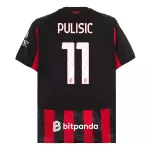 Günstige AC Mailand Pulisic 11 Herrentrikot Heim 2025/26 Kurzarm
