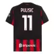 Günstige AC Mailand Pulisic 11 Herrentrikot Heim 2025/26 Kurzarm Günstige AC Mailand Pulisic 11 Herrentrikot Heim 2025/26 Kurzarm