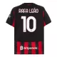 Günstige AC Mailand Rafael Leao 10 Herrentrikot Heim 2025/26 Kurzarm Günstige AC Mailand Rafael Leao 10 Herrentrikot Heim 2025/26 Kurzarm