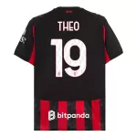 Günstige AC Mailand Theo 19 Herrentrikot Heim 2025/26 Kurzarm