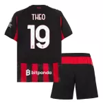 Günstige AC Mailand Theo 19 Kindertrikot Heim 2025/26 Kurzarm