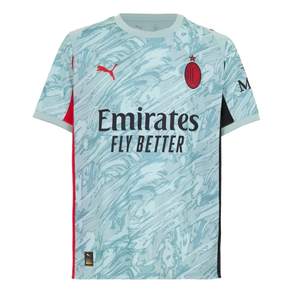 Günstige AC Mailand Torwart Herrentrikot 2025/26 Kurzarm Blaue Günstige AC Mailand Torwart Herrentrikot 2025/26 Kurzarm Blaue