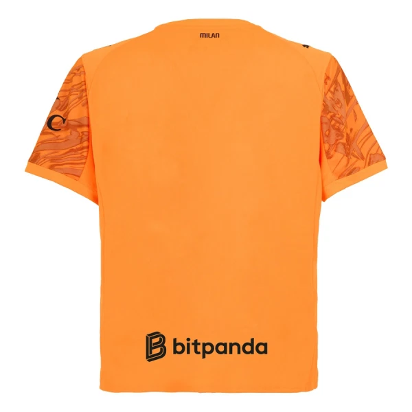 Günstige AC Mailand Torwart Herrentrikot 2025/26 Kurzarm Orange