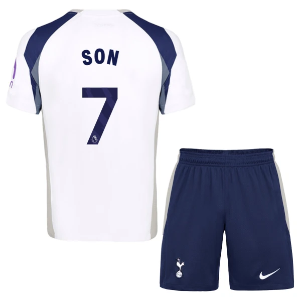 Günstige Tottenham Hotspur Son 7 Kindertrikot Heim 2025/26 Kurzarm Günstige Tottenham Hotspur Son 7 Kindertrikot Heim 2025/26 Kurzarm