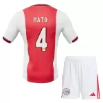 Günstige Ajax Amsterdam Hato 4 Kindertrikot Heim 2025/26 Kurzarm