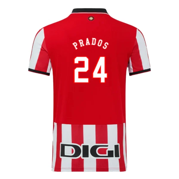 Günstige Athletic Bilbao Prados 24 Herrentrikot Heim 2025/26 Kurzarm Günstige Athletic Bilbao Prados 24 Herrentrikot Heim 2025/26 Kurzarm