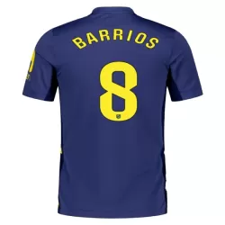 Günstige Atlético Madrid Barrios 8 Herrentrikot Auswärts 2025/26 Kurzarm Günstige Atlético Madrid Barrios 8 Herrentrikot Auswärts 2025/26 Kurzarm