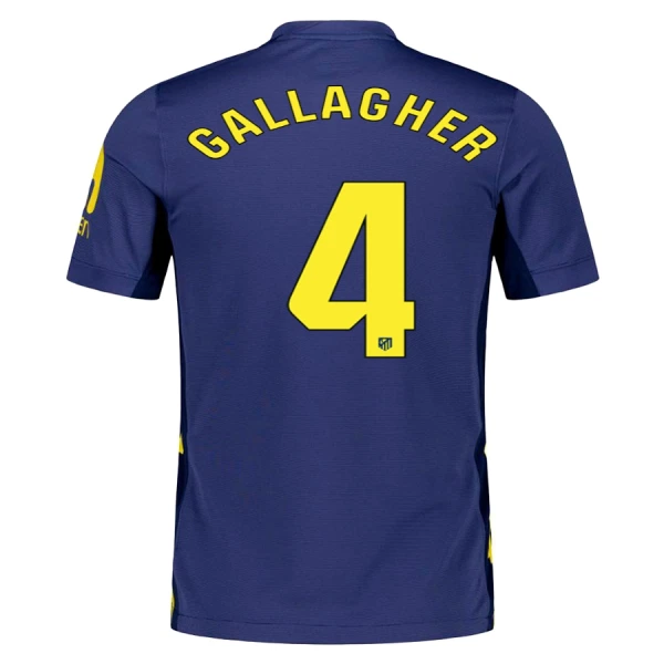 Günstige Atlético Madrid Gallagher 4 Herrentrikot Auswärts 2025/26 Kurzarm Günstige Atlético Madrid Gallagher 4 Herrentrikot Auswärts 2025/26 Kurzarm