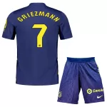 Günstige Atlético Madrid Griezmann 7 Kindertrikot Auswärts 2025/26 Kurzarm