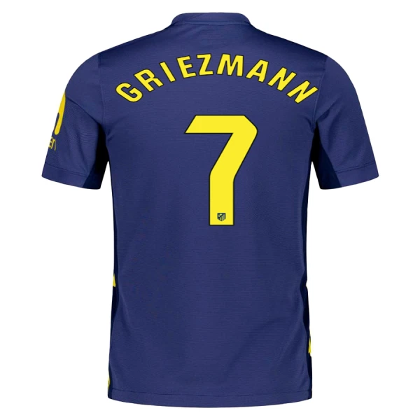 Günstige Atlético Madrid Griezmann 7 Kindertrikot Auswärts 2025/26 Kurzarm