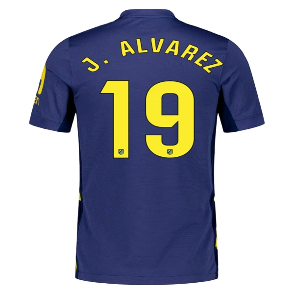 Günstige Atlético Madrid J. Alvarez 19 Herrentrikot Auswärts 2025/26 Kurzarm Günstige Atlético Madrid J. Alvarez 19 Herrentrikot Auswärts 2025/26 Kurzarm