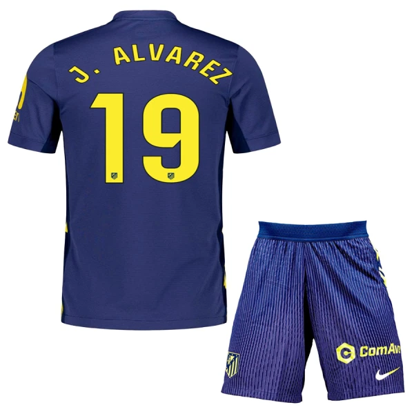 Günstige Atlético Madrid J. Alvarez 19 Kindertrikot Auswärts 2025/26 Kurzarm Günstige Atlético Madrid J. Alvarez 19 Kindertrikot Auswärts 2025/26 Kurzarm