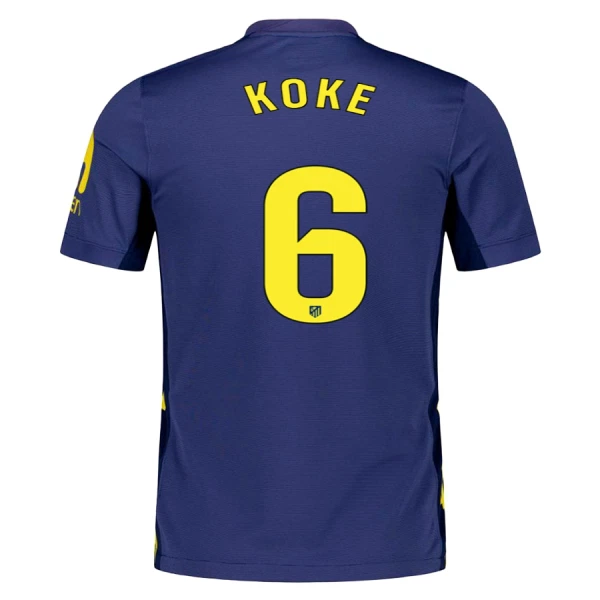 Günstige Atlético Madrid Koke 6 Herrentrikot Auswärts 2025/26 Kurzarm Günstige Atlético Madrid Koke 6 Herrentrikot Auswärts 2025/26 Kurzarm