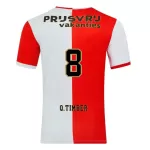 Günstige Feyenoord Q. Timber 8 Herrentrikot Heim 2025/26 Kurzarm