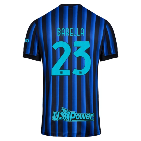 Günstige Inter Mailand Barella 23 Kindertrikot Heim 2025/26 Kurzarm