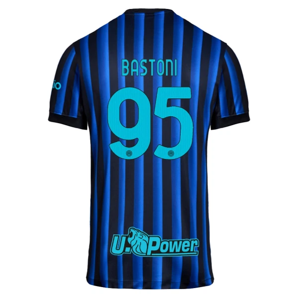 Günstige Inter Mailand Bastoni 95 Kindertrikot Heim 2025/26 Kurzarm