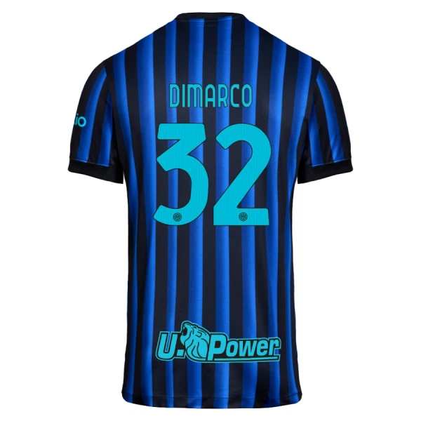 Günstige Inter Mailand Dimarco 32 Herrentrikot Heim 2025/26 Kurzarm Günstige Inter Mailand Dimarco 32 Herrentrikot Heim 2025/26 Kurzarm