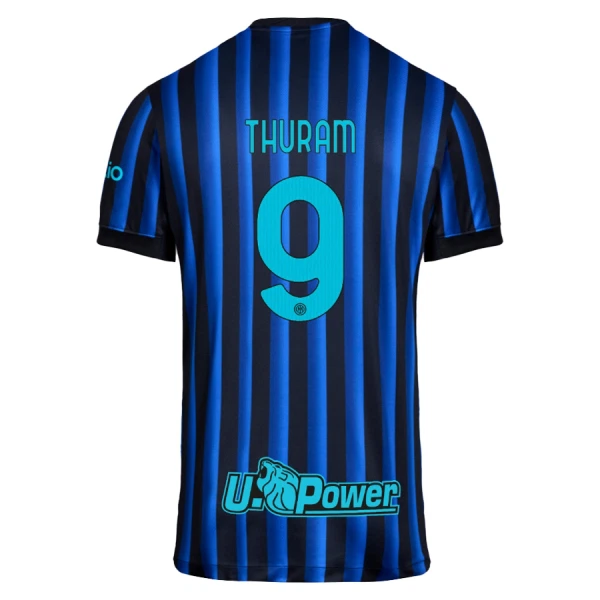 Günstige Inter Mailand Thuram 9 Herrentrikot Heim 2025/26 Kurzarm Günstige Inter Mailand Thuram 9 Herrentrikot Heim 2025/26 Kurzarm