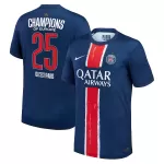 Günstige Paris Saint-Germain 1 Star Champions of Europe Herrentrikot Heim 2024/25 Kurzarm