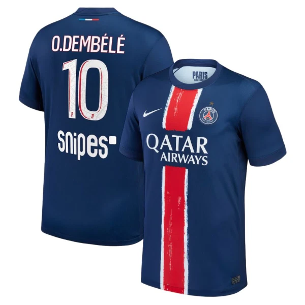 Günstige Paris Saint-Germain 1 Star Dembele 10 Herrentrikot Heim 2024/25 Kurzarm Günstige Paris Saint-Germain 1 Star Dembele 10 Herrentrikot Heim 2024/25 Kurzarm