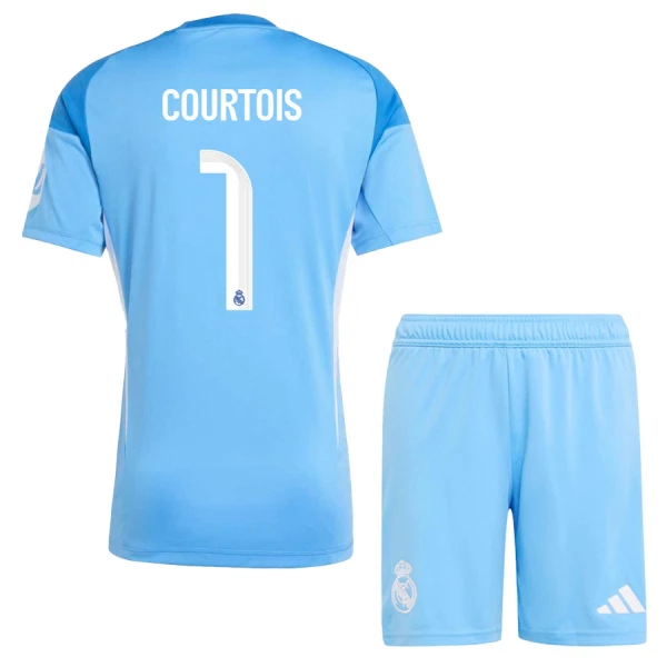 Günstige Real Madrid Courtois 1 Torwart Kindertrikot 2025/26 Kurzarm Günstige Real Madrid Courtois 1 Torwart Kindertrikot 2025/26 Kurzarm