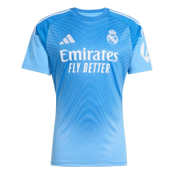 Günstige Real Madrid Courtois 1 Torwart Kindertrikot 2025/26 Kurzarm