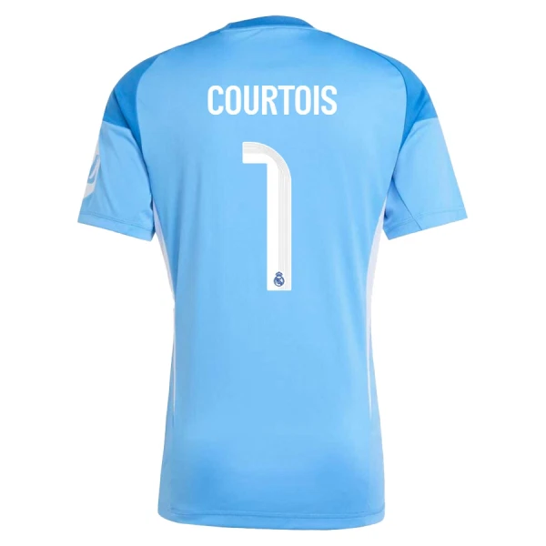 Günstige Real Madrid Courtois 1 Torwart Kindertrikot 2025/26 Kurzarm
