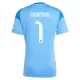 Günstige Real Madrid Courtois 1 Torwart Kindertrikot 2025/26 Kurzarm