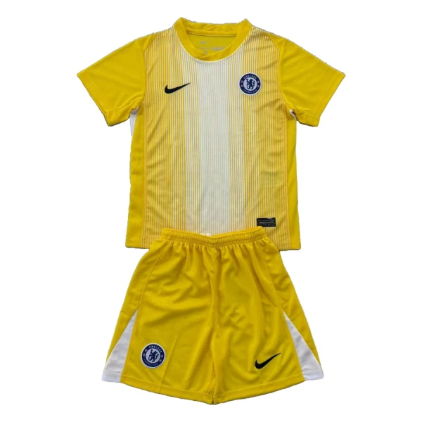 Günstige Chelsea Torwart Kindertrikot 2025/26 Kurzarm Gelbe Günstige Chelsea Torwart Kindertrikot 2025/26 Kurzarm Gelbe