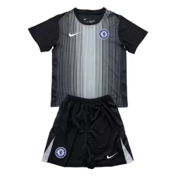 Günstige Chelsea Torwart Kindertrikot 2025/26 Kurzarm Schwarze