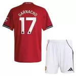 Günstige Manchester United Garnacho 17 Kindertrikot Heim 2025/26 Kurzarm