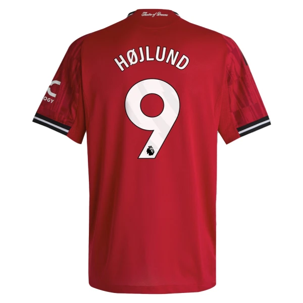 Günstige Manchester United Højlund 9 Herrentrikot Heim 2025/26 Kurzarm Günstige Manchester United Højlund 9 Herrentrikot Heim 2025/26 Kurzarm