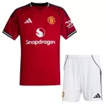 Günstige Manchester United Kindertrikot Heim 2025/26 Kurzarm