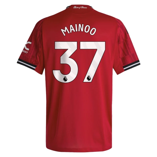 Günstige Manchester United Mainoo 37 Kindertrikot Heim 2025/26 Kurzarm