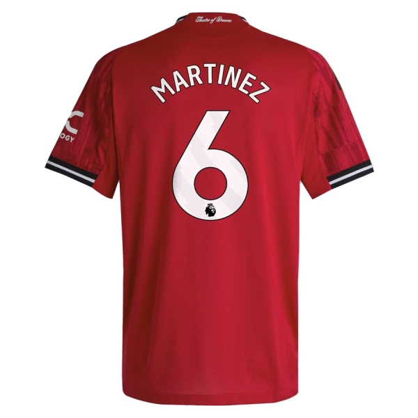 Günstige Manchester United Martinez 6 Herrentrikot Heim 2025/26 Kurzarm Günstige Manchester United Martinez 6 Herrentrikot Heim 2025/26 Kurzarm